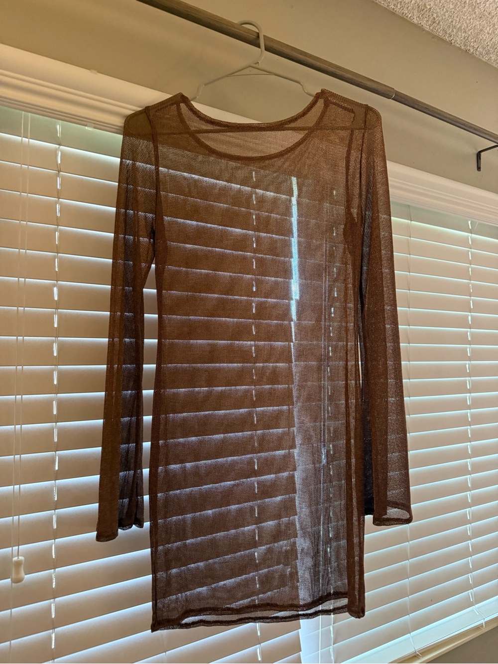 Mesh Long Sleeve Dress